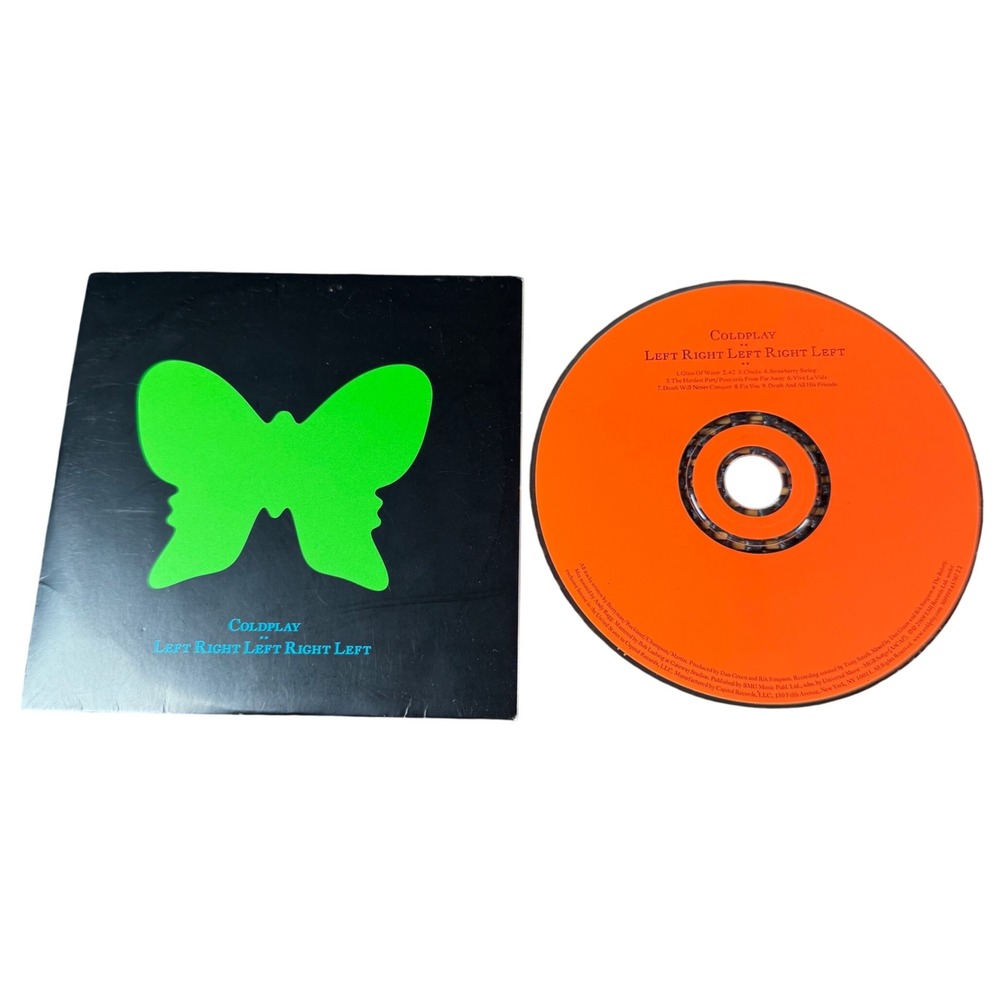 Coldplay Left Right Left Right Left Live CD Orange Butterfly Promo 2009 Rock